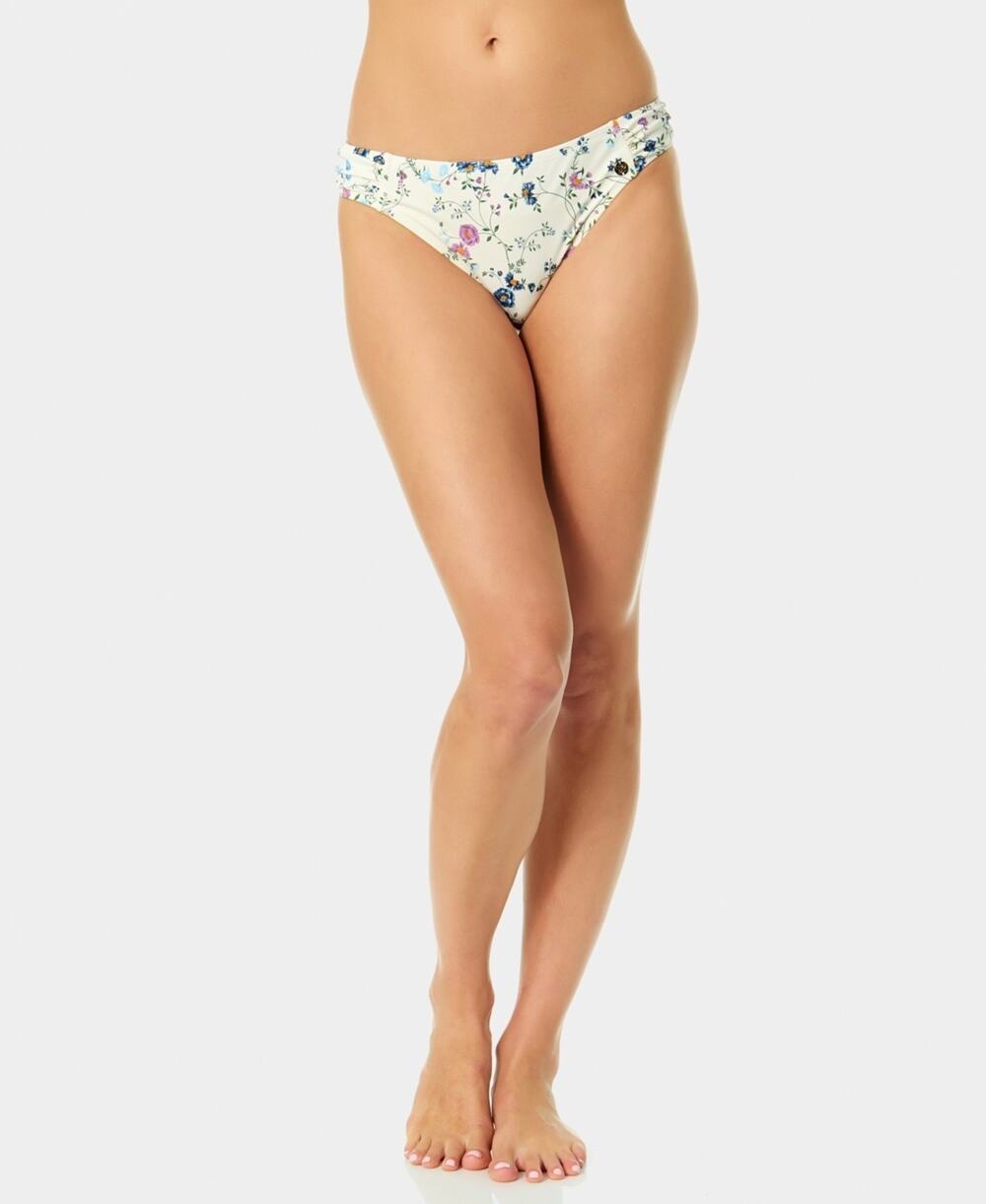 CeCe Women's Side Rouching Hipster Bottoms White Size M 2501